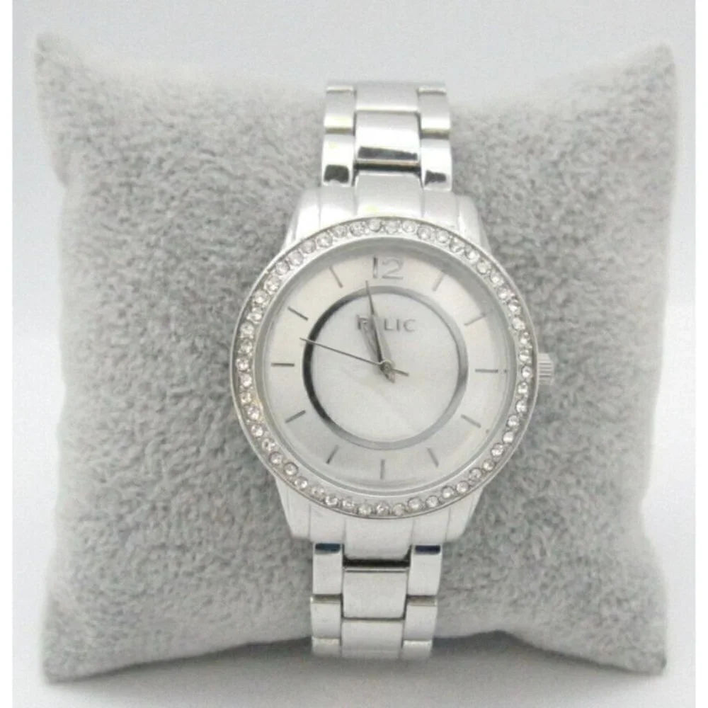 Men's Relic Quartz WR Analog 33mm Dial Crystal Causal Round Watch (G120)